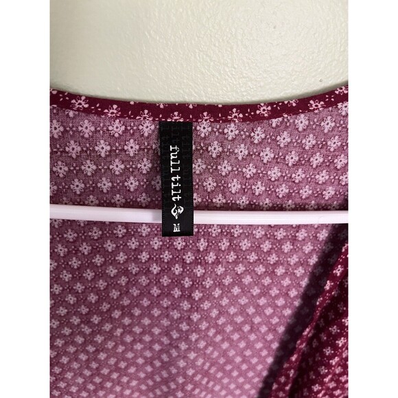 Full Tilt Girls Open Front Top Kimono Beach Cover-Up Tassels Size Medium - Picture 5 of 6